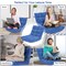 Costway Adjustable 14-Position Floor Chair Folding Lazy Gaming Sofa Chair Cushioned New Blue/Green/Light Pink/Purple/Black/Coffee/Tan/Pink/Gray